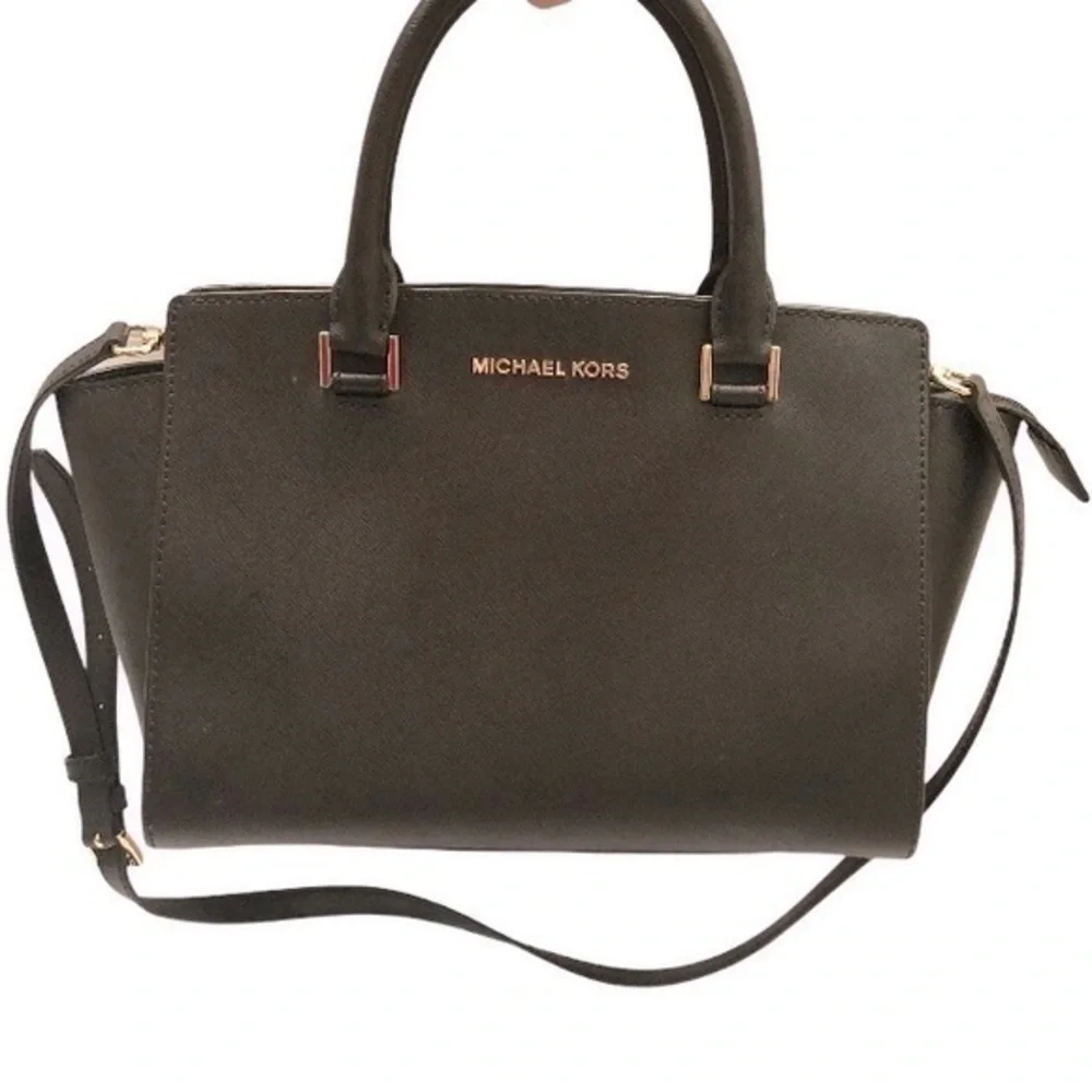 Michael kors black saffiano leather Selma bag
